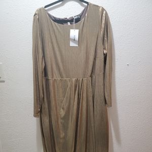 Yoins Golden Dress